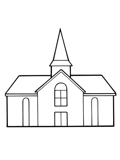 simple church sketch  paintingvalleycom explore collection