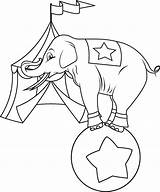 Circus Coloring Pages Elephant Carnival Animals Kids Printable Animal Color Drawings Train Plankton Sheet Print Colouring Book Clipart Find Draw sketch template
