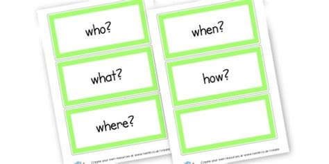 question cards teacher