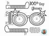 School 100th 100 Glasses Activities Days Printable Craft Activity Worksheets Teacherspayteachers Choose Board sketch template
