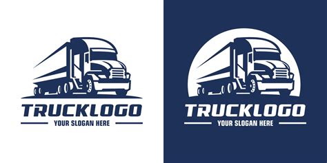 trucking logo truck logo trucking truck vector illustration