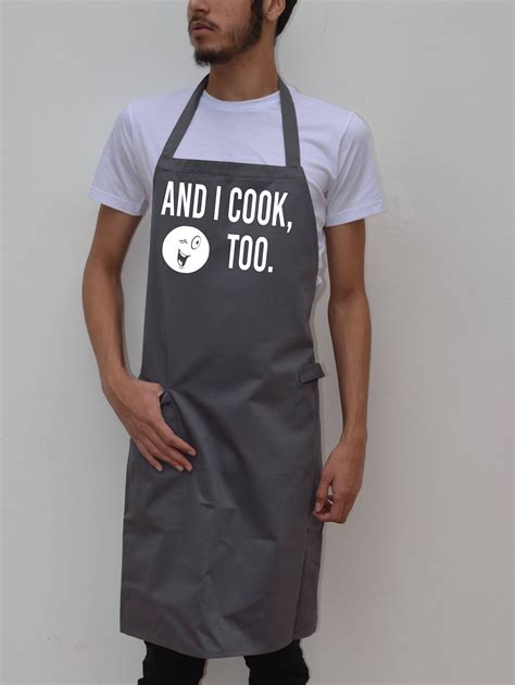 Personalised Black Mens Chef Kitchen Cooking Apron By Inspired Creative
