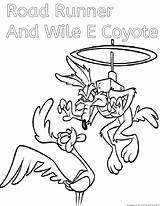 Coloring Coyote Pages Looney Tunes Wile Runner Road Comments sketch template