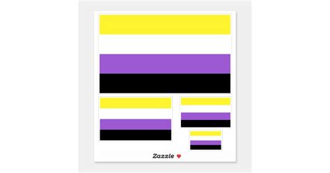 nonbinary pride flag sticker pack