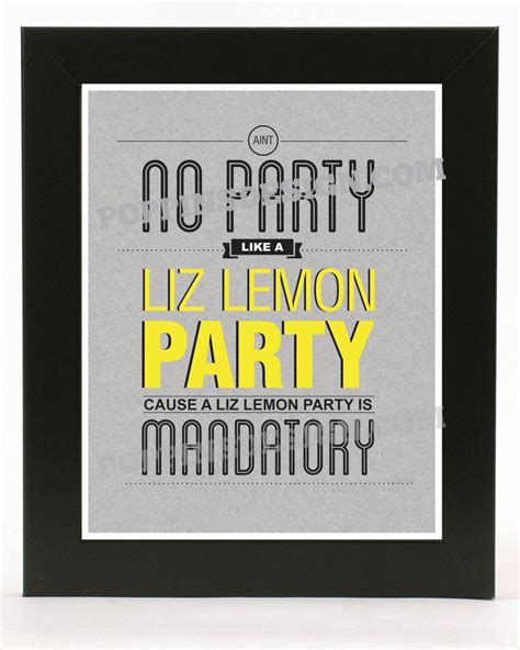 8x10 30 rock liz lemon party