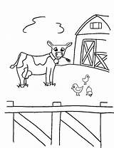 Coloring Animals Farm Pages Printable Animal Kids Crayon Print Cow Color Sheets Bestcoloringpagesforkids Barn Action Theme sketch template