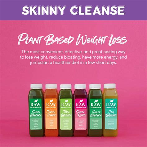 Raw Generation 3 Day Skinny Juice Cleanse For Fast Weight Loss 100