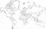Outline Political Itl Continents sketch template