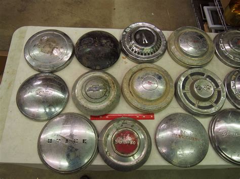 huge lot  vintage hub caps