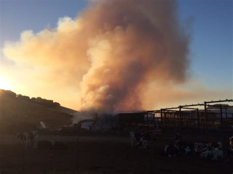 Smoke From Massive Hay Fire Sent Into Marin And Sonoma Counties Kqed