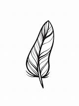 Feathers sketch template