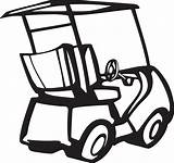Golf Golfer Stencils Carts sketch template