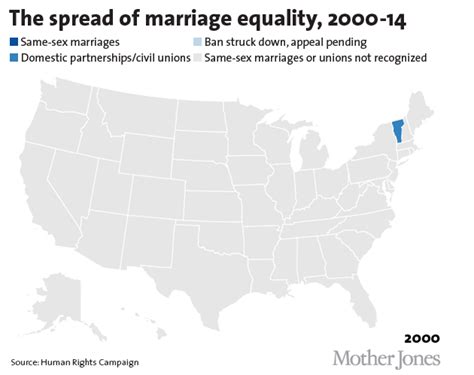 map watch marriage equality sweep the nation mother jones