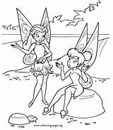 Tinker Bell Rosetta Talking Coloring sketch template