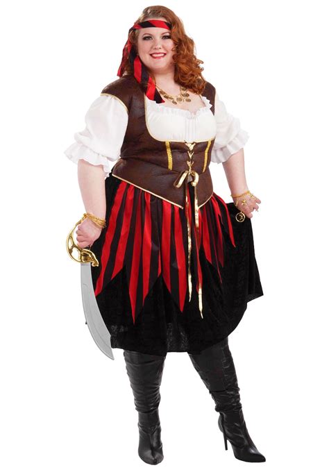 plus size ladies pirate costume plus size pirate wench costume