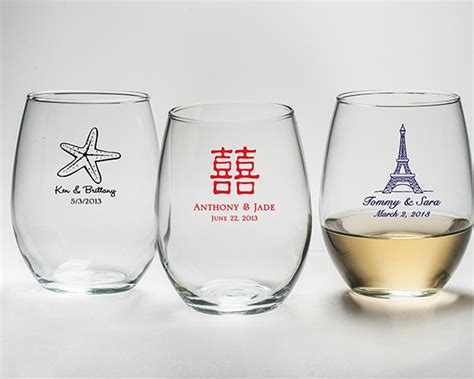 Personalized Stemless Wine Glass 9 Oz