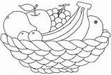 Obstteller Obst Basket sketch template