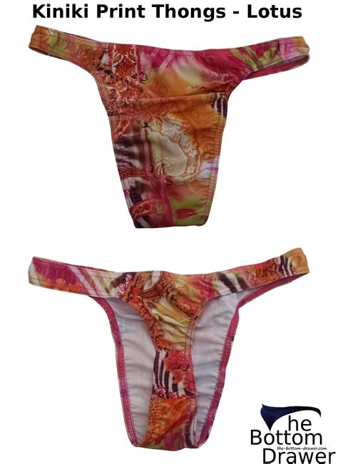 Review Kiniki Print Thong Lotus The Bottom Drawer