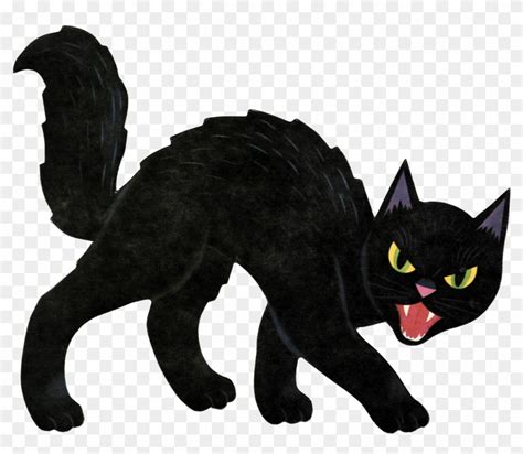 black cat halloween kitten clip art scary halloween cat coloring