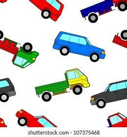 car seamless wallpaper vector illustration stock vector royalty