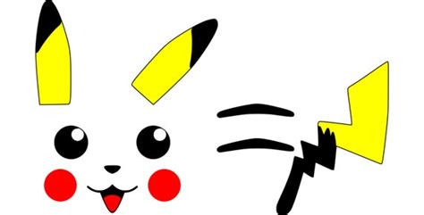 pikachu viso orecchie strisce posteriore  coda file