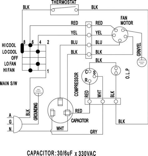 split type aircon wiring diagram