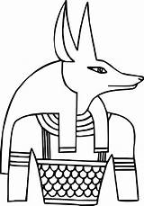 Anubis Coloring Just Ancient Egypt Pages Wecoloringpage Egyptian sketch template