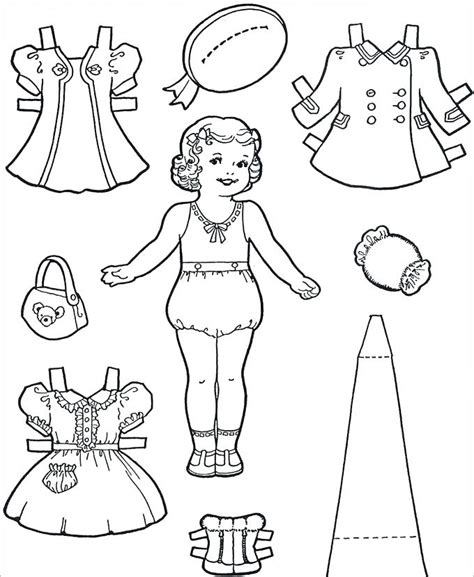 printable paper doll template printable templates