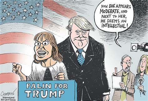 chappatte on sarah palin s endorsement of donald trump the new york times