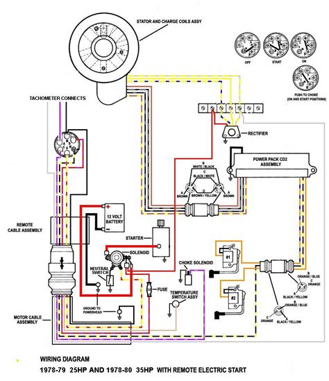 mercury outboard wiring diagram instrument