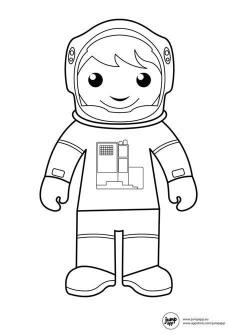 astronaut coloring   designlooter