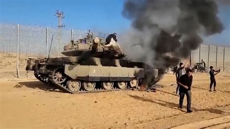 video israelische tank  brand bij palestijnse grens rnujijdiscussies