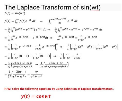 solved  laplace transform  sinwt  ejut  cheggcom