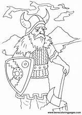 Viking sketch template