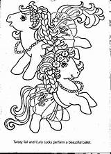 Pony Little Coloring Pages 80s Original Colouring Cartoons Castle sketch template