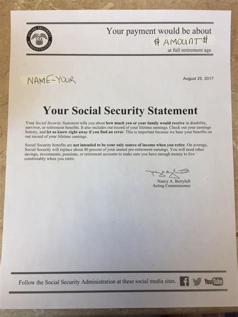 social security statement taxes  tracy