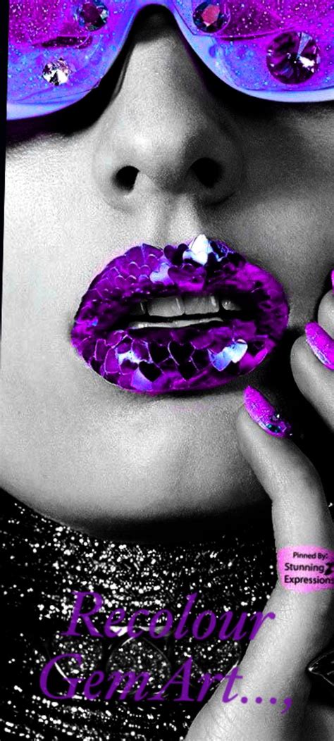 🔆gemart Purple Color Color Splash Nose Ring