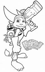 Ratchet Clank Coloring Pages Rachet Kids Print Fun Deviantart Coloringhome Popular sketch template