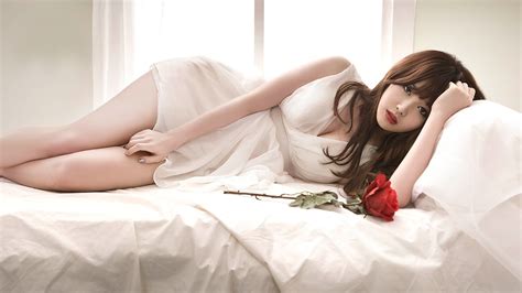 asian model brunette girls day minidress rose wallpapers hd desktop and mobile backgrounds