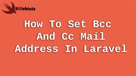 set bcc  cc mail address  laravel