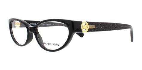 michael kors eyeglasses mk8017 3099 black black glitter 50mm