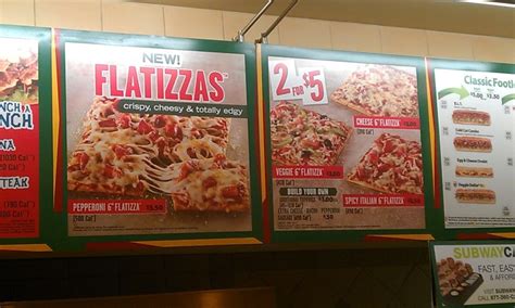news subway  flatizzas flatbread pizzas