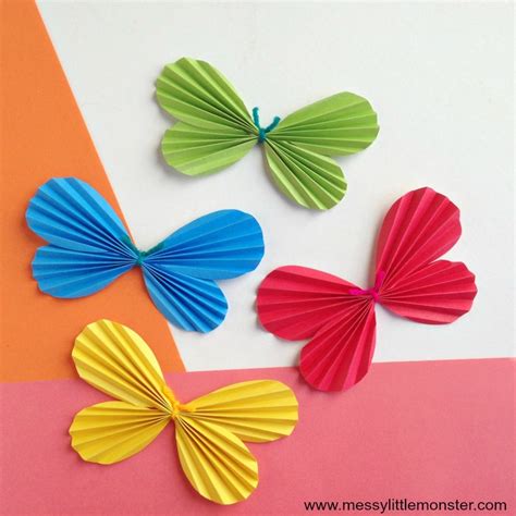 butterfly paper craft messy  monster