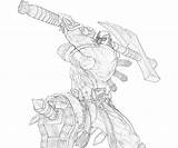 Coloring Pages Astaroth Soulcalibur Taki Template Action Printable sketch template