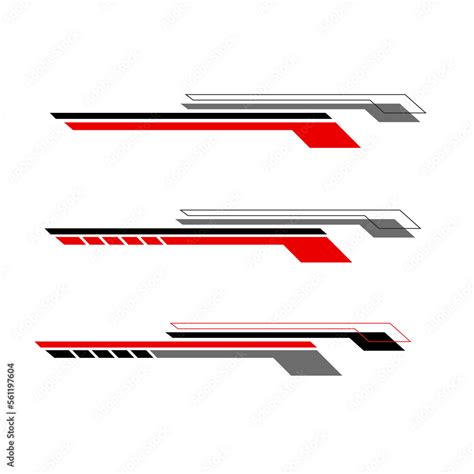 racing car sticker design vector car body sticker stock vector adobe