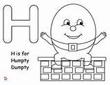 Dumpty Humpty Rhymes sketch template
