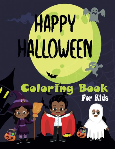 happy halloween coloring book  kids  cute  fun halloween book