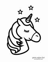 Unicorn Coloring Printable Pages Color Stars Easy Print Magical Ultimate Collection Printcolorfun Kids Cute Sheets sketch template