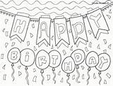 Doodle Birthday Coloring Happy Pages Alley Printable Cards Adult Colouring Card Party Wishes Uploaded User sketch template