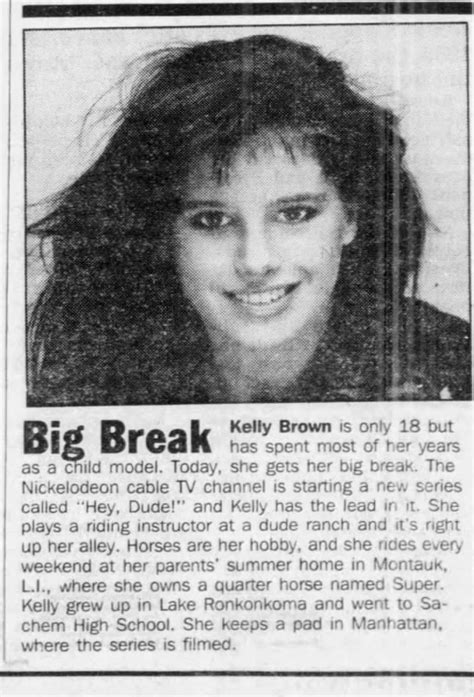 Kelly Brown Hey Dude Big Break